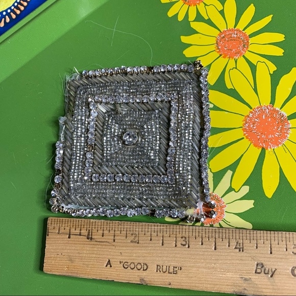 Rhinestone Fabric Remnant - Picture 6 of 7